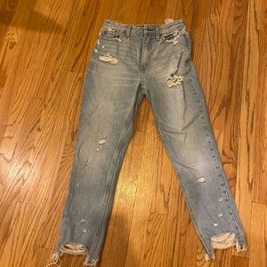 Abercrombie and Fitch mom jeans, size 25- never worn!